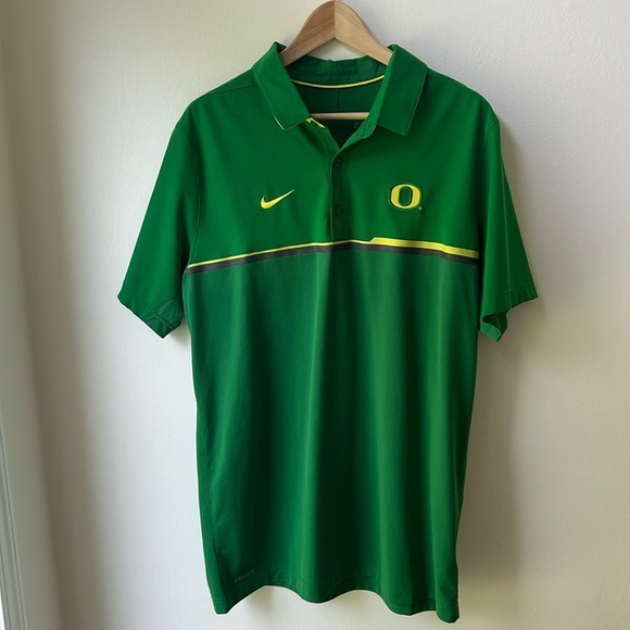 Nike University Of Oregon Ducks Men’s Premium Dri-FIT Polo Shirt - Size Medium - Picture 2 of 9